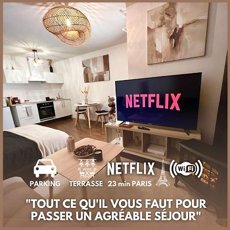 "Moonlight" Gare A 10Min De Paris, Wifi, Terrasse , Parking Lejlighed Argenteuil Eksteriør billede